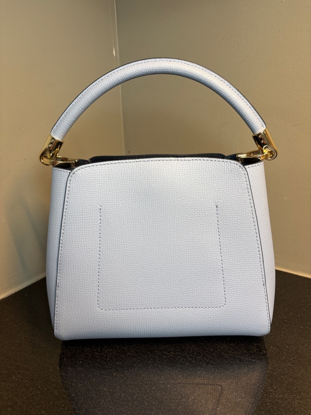 kate spade Small Top-Handle Mini Bag in Light Blue with Gold Hardware - Picture 2 of 9